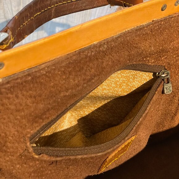 Vintage Leather 1970's Louis ? Monogram Doctors Bag Satchel Bag Handbag... Real? - Picture 5 of 9